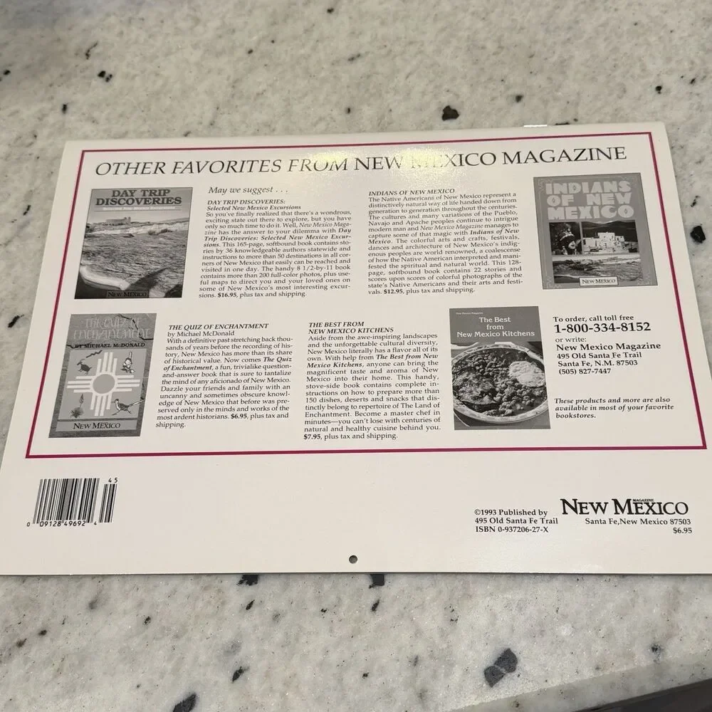 1994 New Mexico Magazine Distinguished Artist's Calendar The Moyers Family New ￼